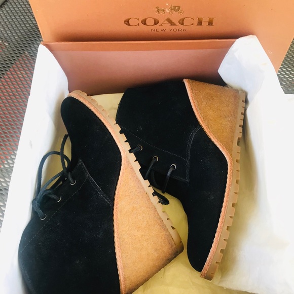 COACH Karson Suede Wedge Bootie - Picture 8 of 8